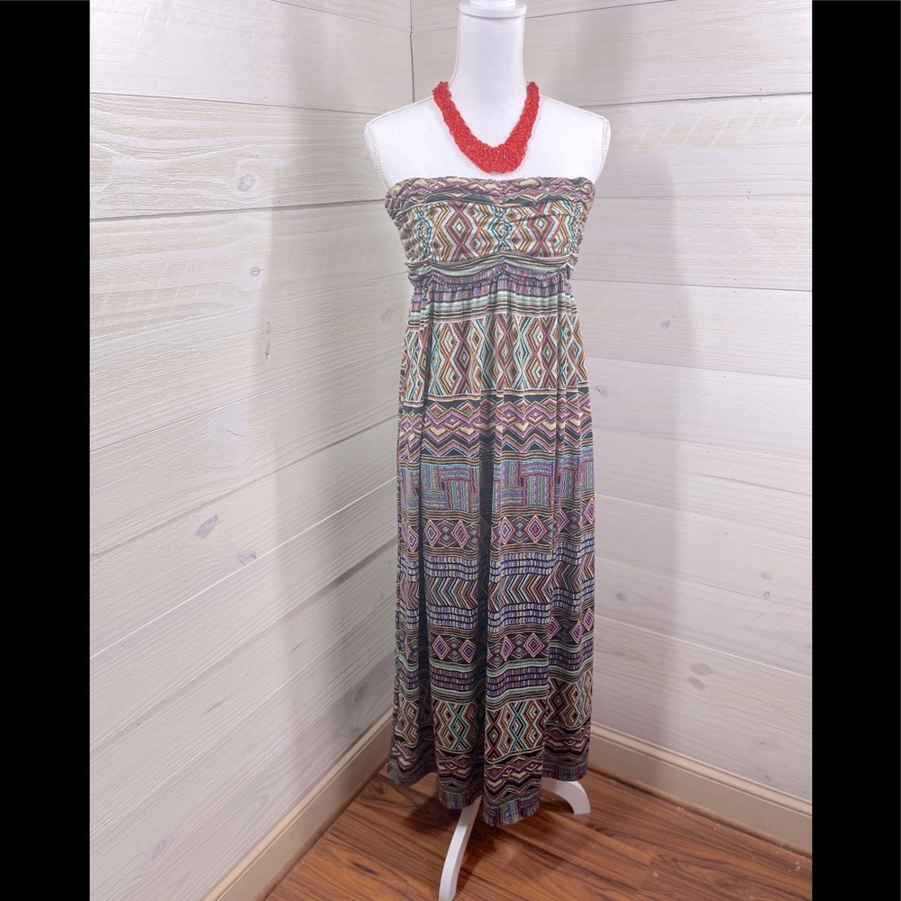 Catch My I Southwestern Print Maxi Dress S (jrs.) FREE SHIP